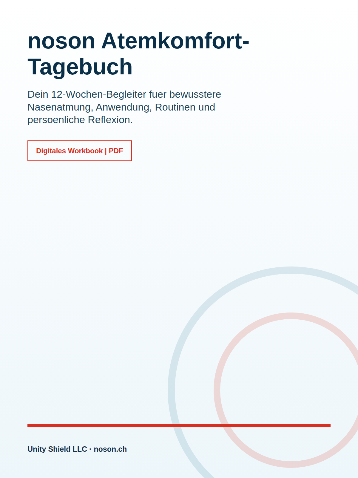 noson® Atemkomfort-Tagebuch PDF Cover