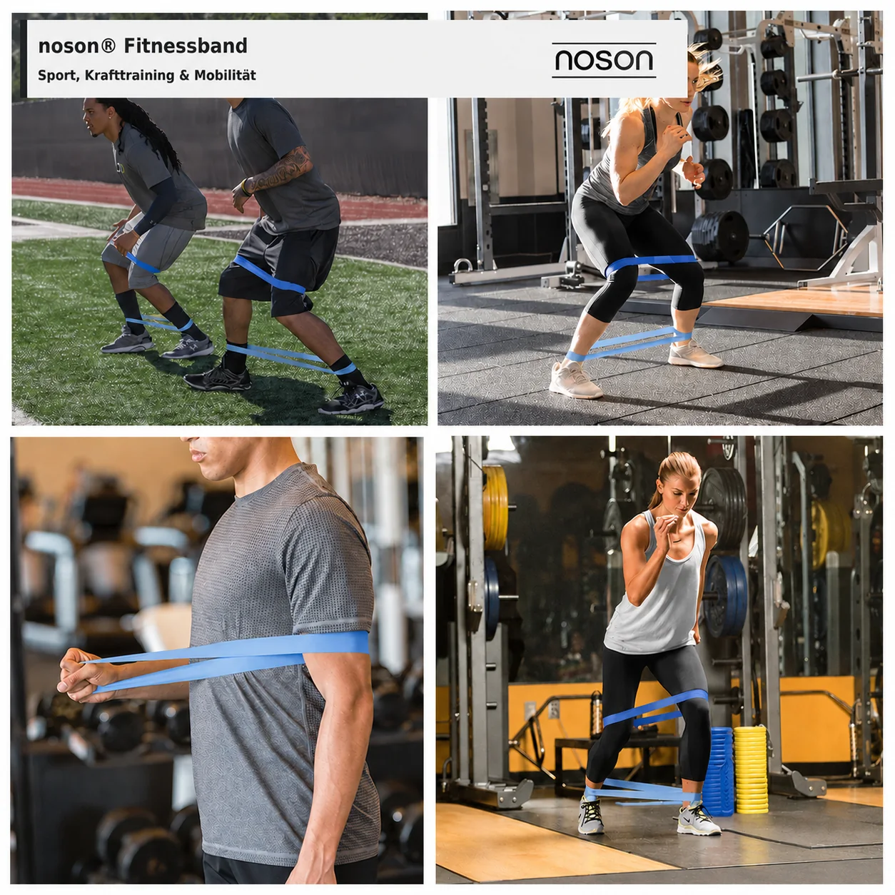 noson® Fitnessband für Sport, Krafttraining und Mobilität