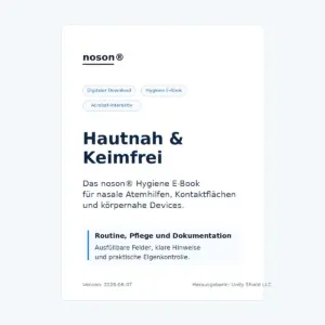Echtes Frontcover des noson Hautnah und Keimfrei Hygiene E-Books als Acrobat-interaktives PDF