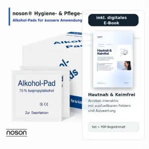 noson Hygiene- und Pflege-Set mit Alkohol-Pads und enthaltenem digitalen Hygiene E-Book