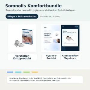 Somnolis Komfortbundle mit Oscimed SA Somnolis und digitalen noson Hygiene und Atemkomfort Unterlagen
